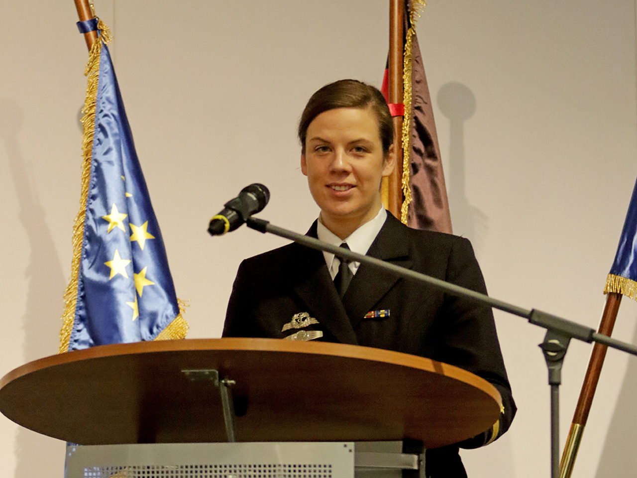 Kapitänleutnant Luisa Winkler (Quelle: 2017 Bundeswehr / Matthias Letzin/Presse- und Informationszentrum Marine)