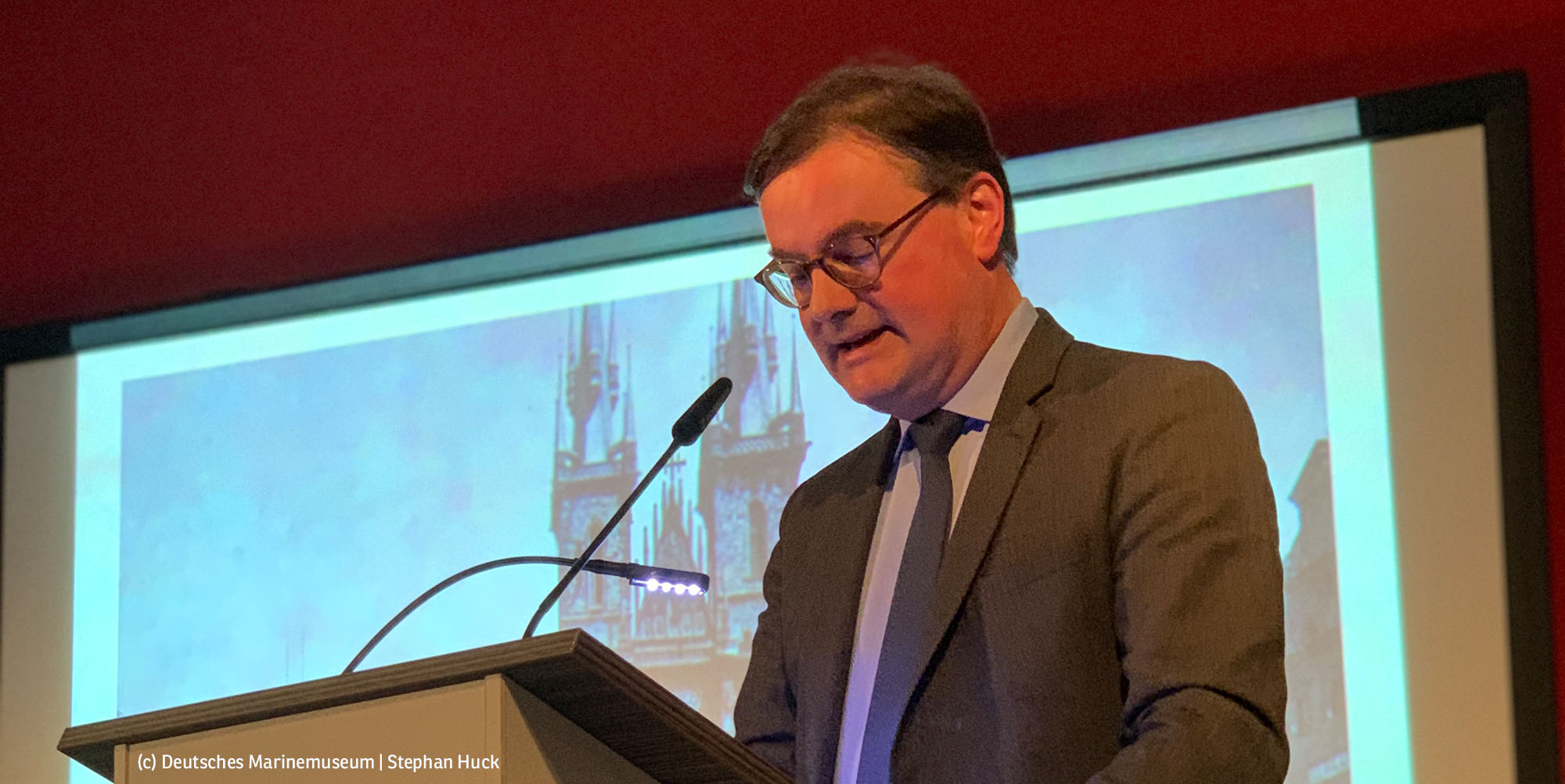 Prof. Dr. Jörn Leonhard im Deutschen Marinemuseum (Foto: Deutsches Marinemuseum, Stephan Huck)